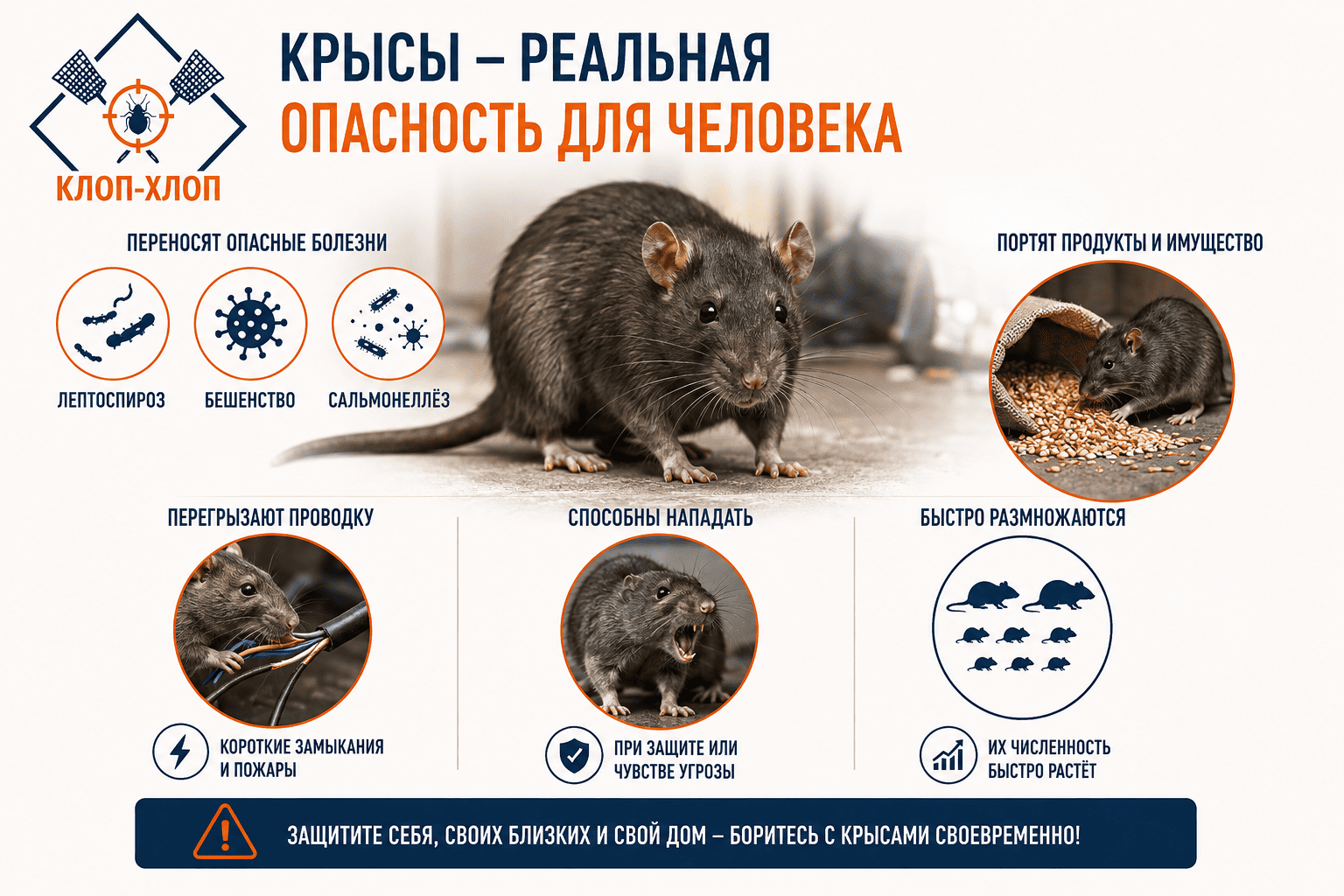Реальная угроза от крыс